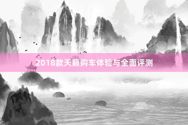 2018款天籁购车体验与全面评测